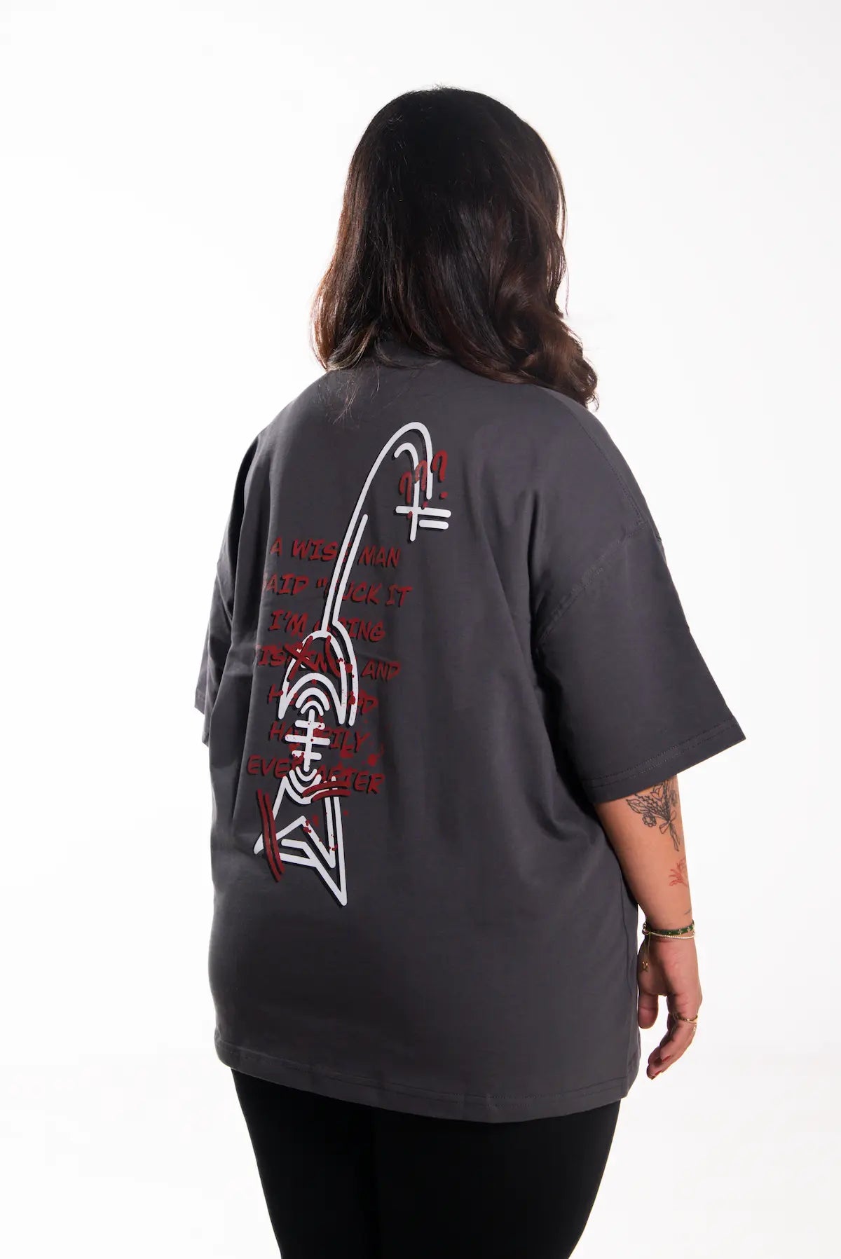 Gri Oversize Üst | d.a - 05 TEE | Dikaid