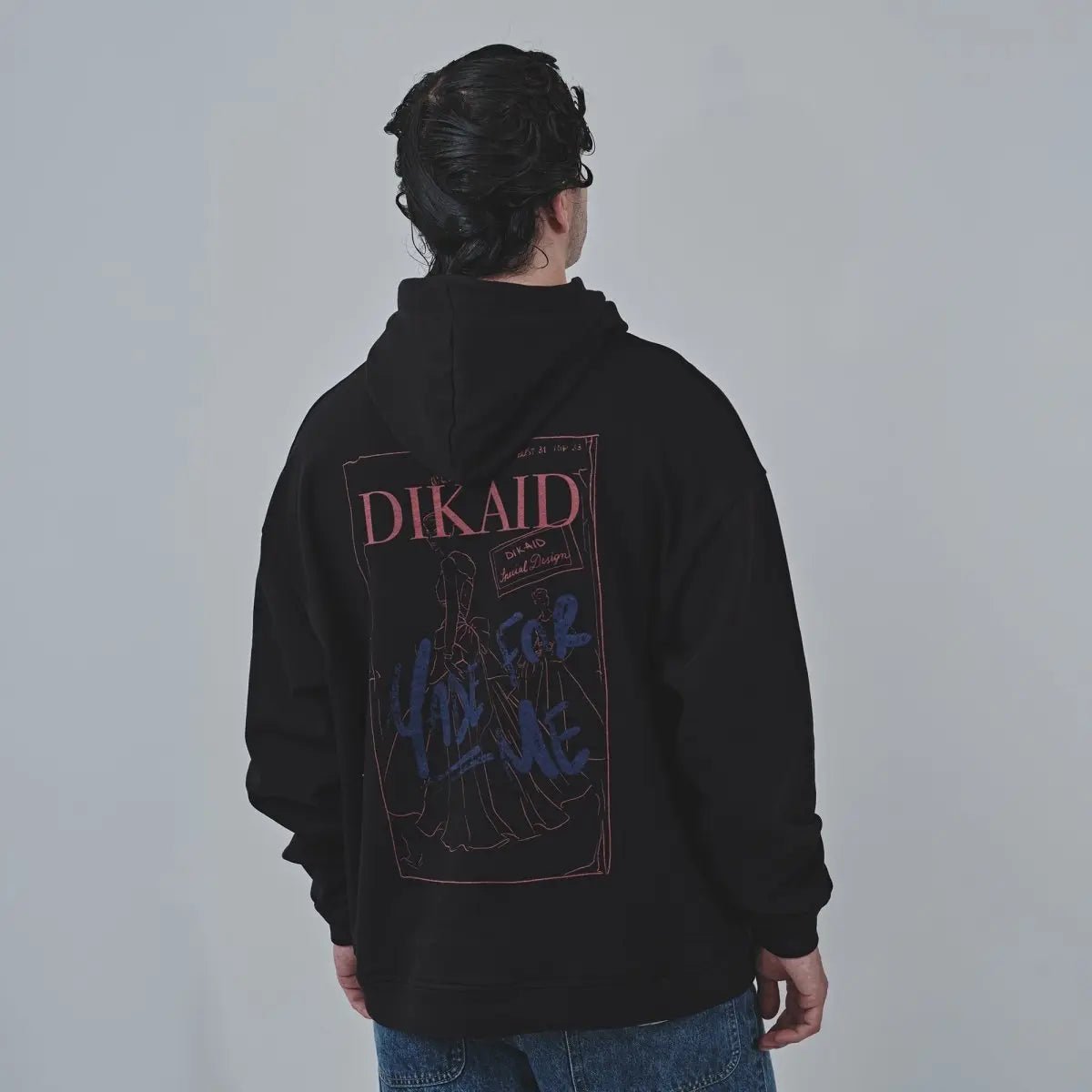 Siyah Oversize Hoodie Sokak Giyim | cY - 02 | Dikaid