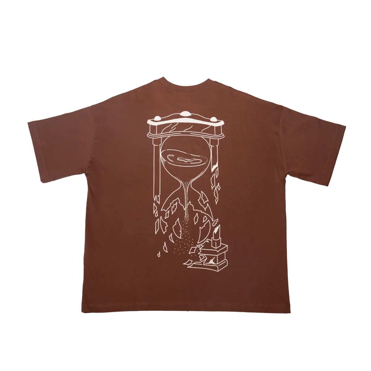 Kahverengi Oversize Bol Tasarım Tişört Oversize Giyim | d - 04 TEE | Dikaid