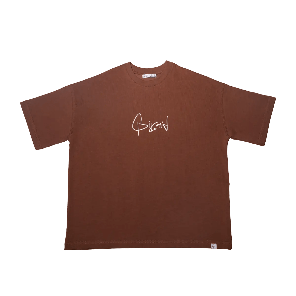 Kahverengi Oversize Bol Tasarım Tişört Oversize Giyim | d - 04 TEE | Dikaid