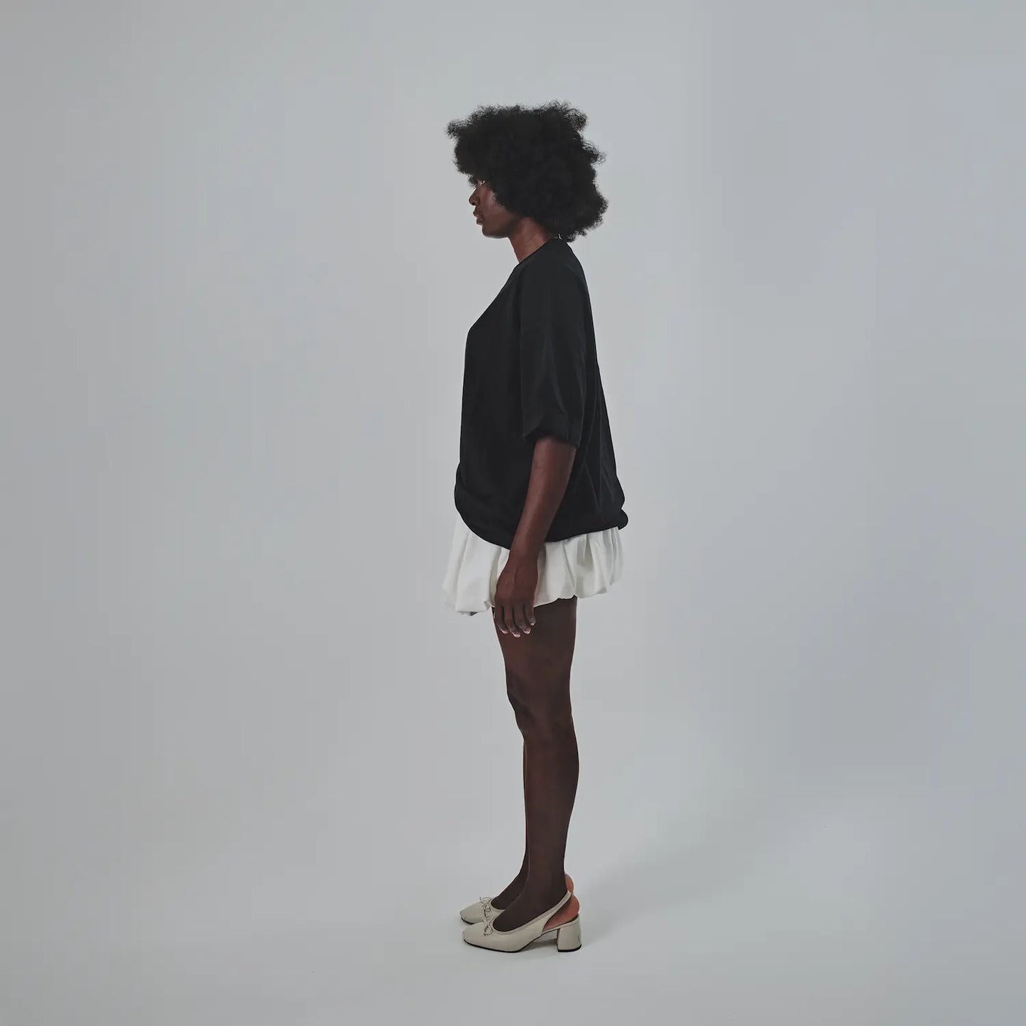 Siyah Oversize Uniseks Tişört | BL - 06 TEE | Dikaid