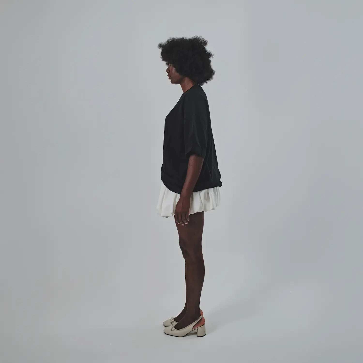 Siyah Oversize Uniseks Tişört | BL - 06 TEE | Dikaid