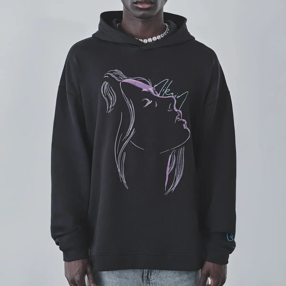 Siyah Oversize Hoodie Sokak Giyim | Dikaid