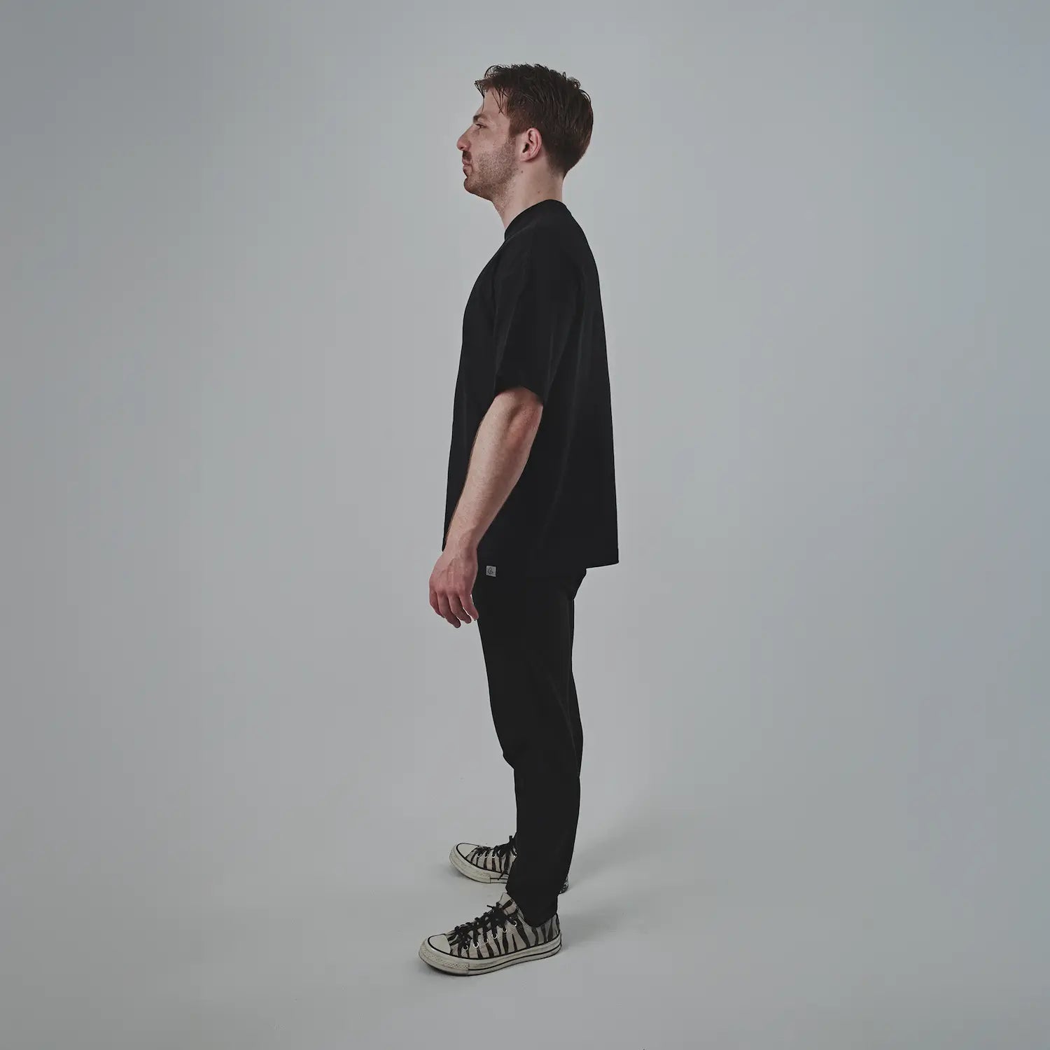 Siyah Oversize Uniseks Tişört | BL - 06 TEE | Dikaid