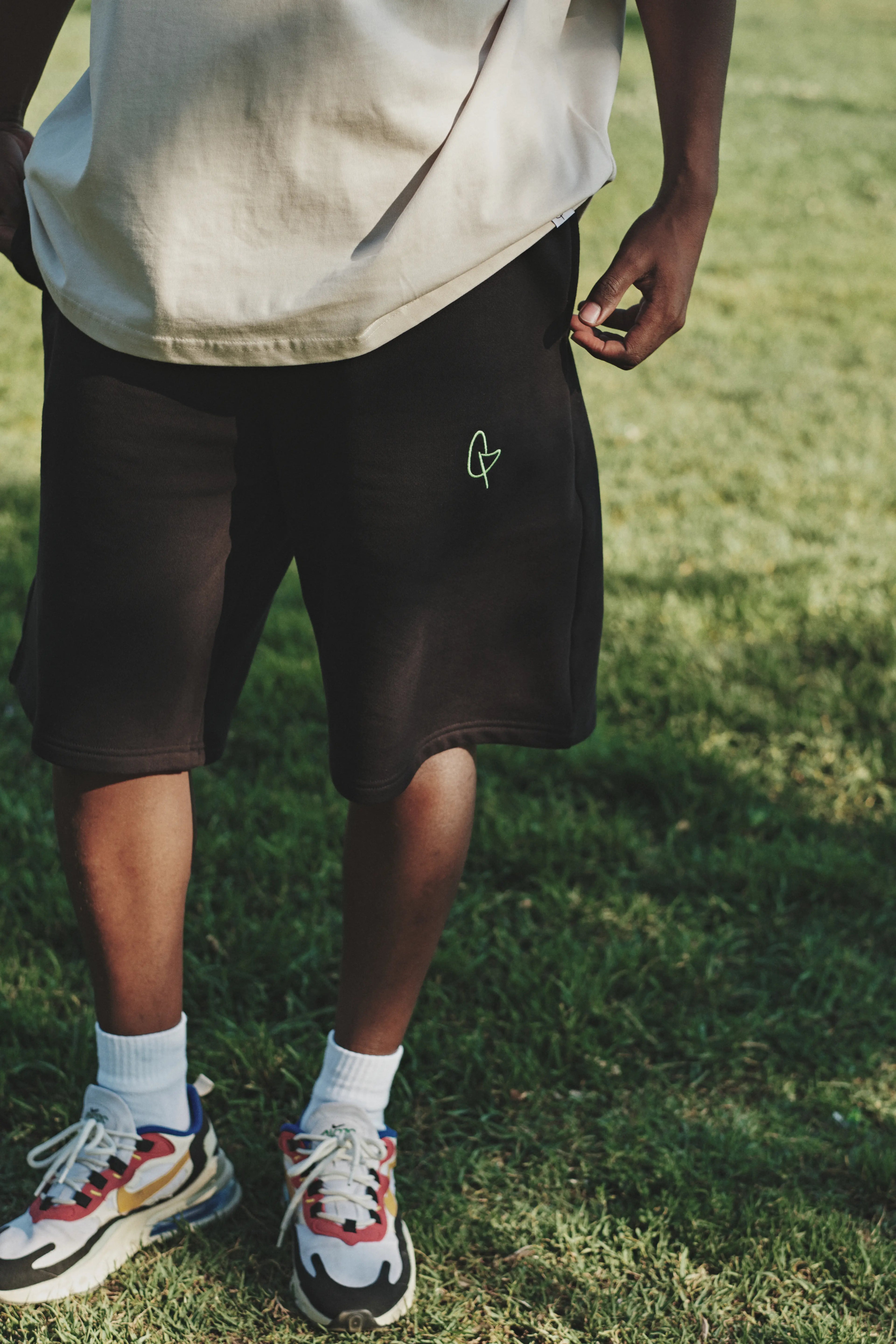 Oversize Siyah Erkek Şortu | Dikaid