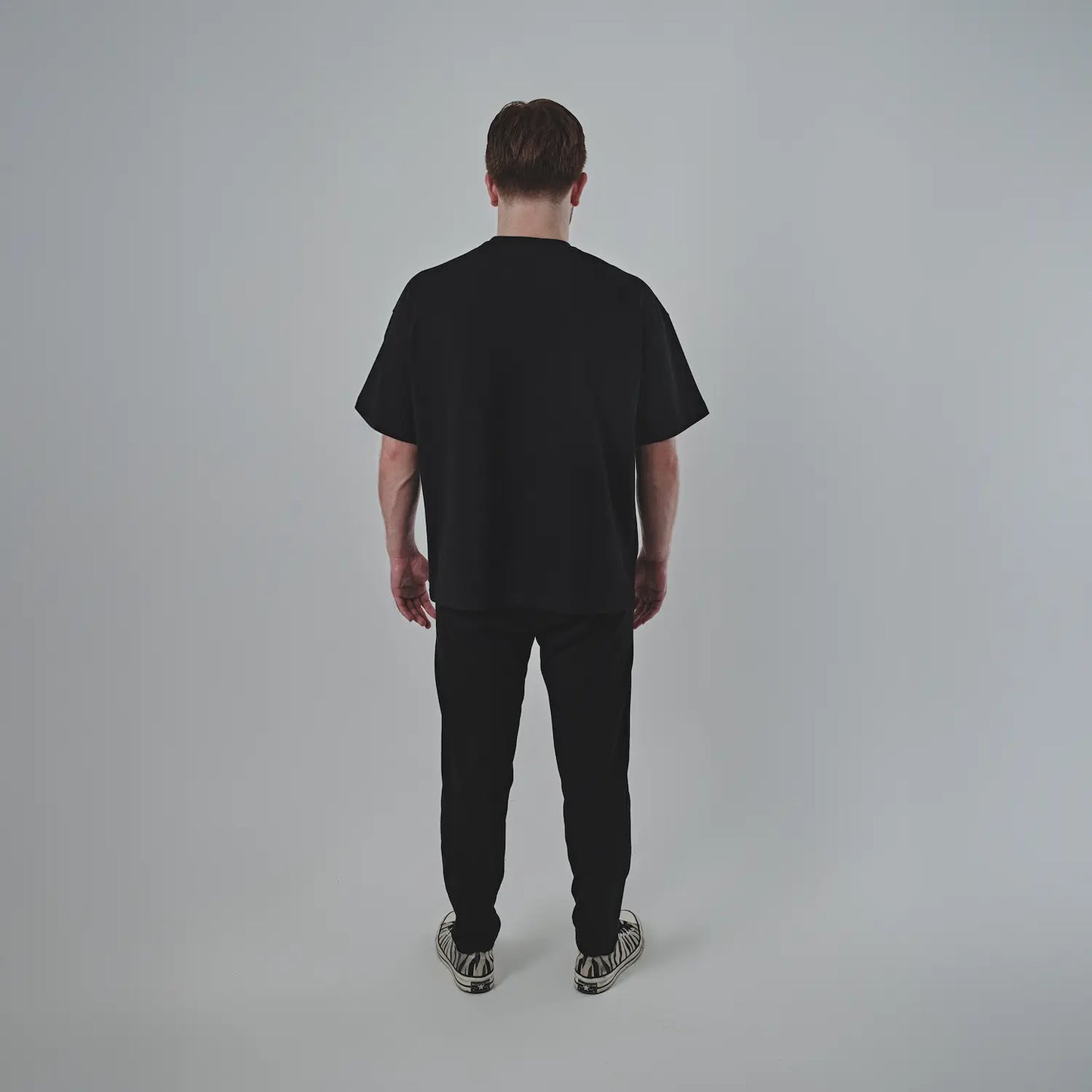 Siyah Oversize Uniseks Tişört | BL - 06 TEE | Dikaid