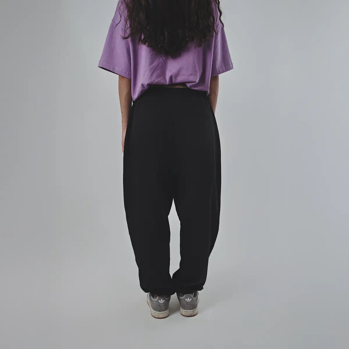 Siyah Bol Oversize Eşofman Altı Uniseks Giyim | Dikaid