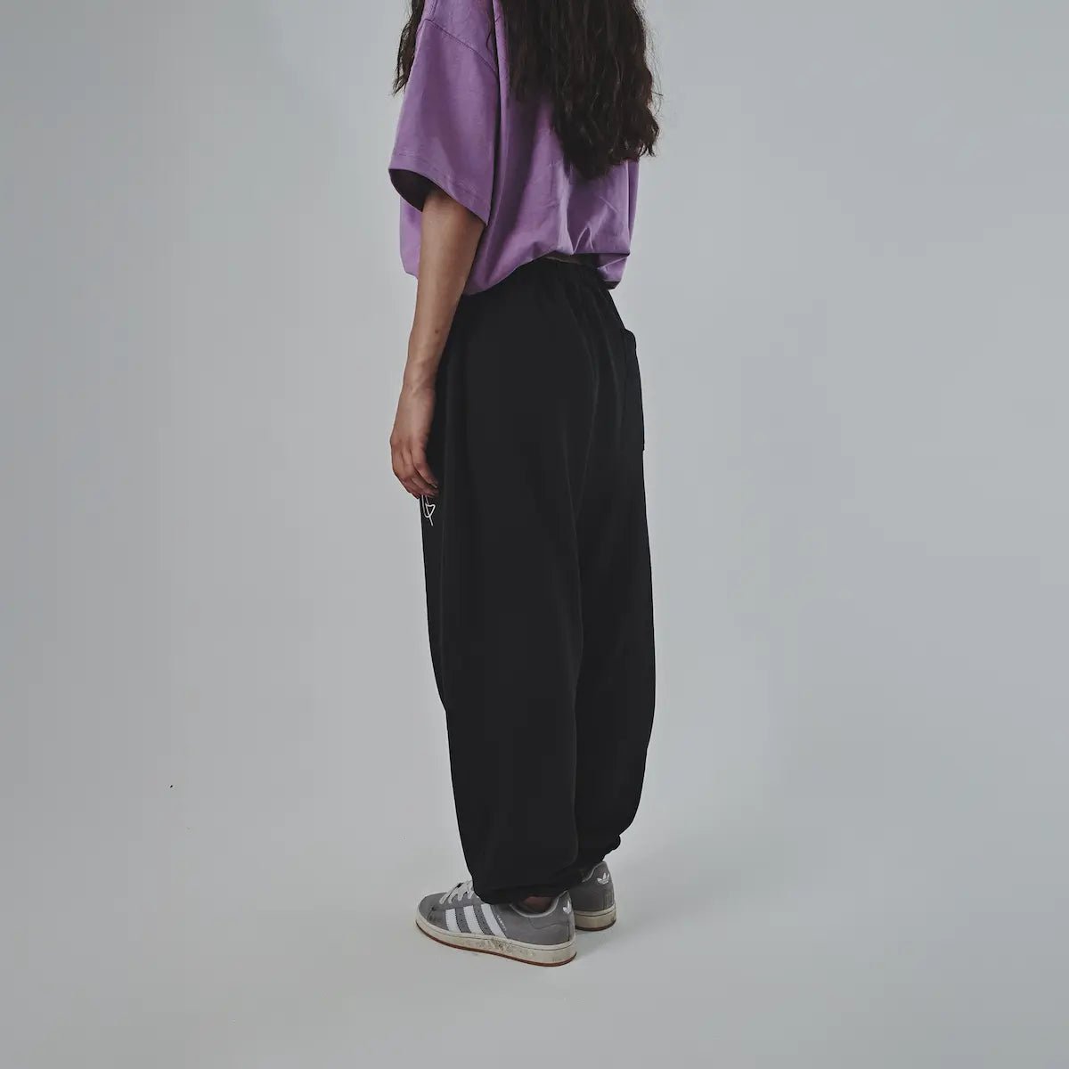 Siyah Bol Oversize Eşofman Altı Uniseks Giyim | Dikaid