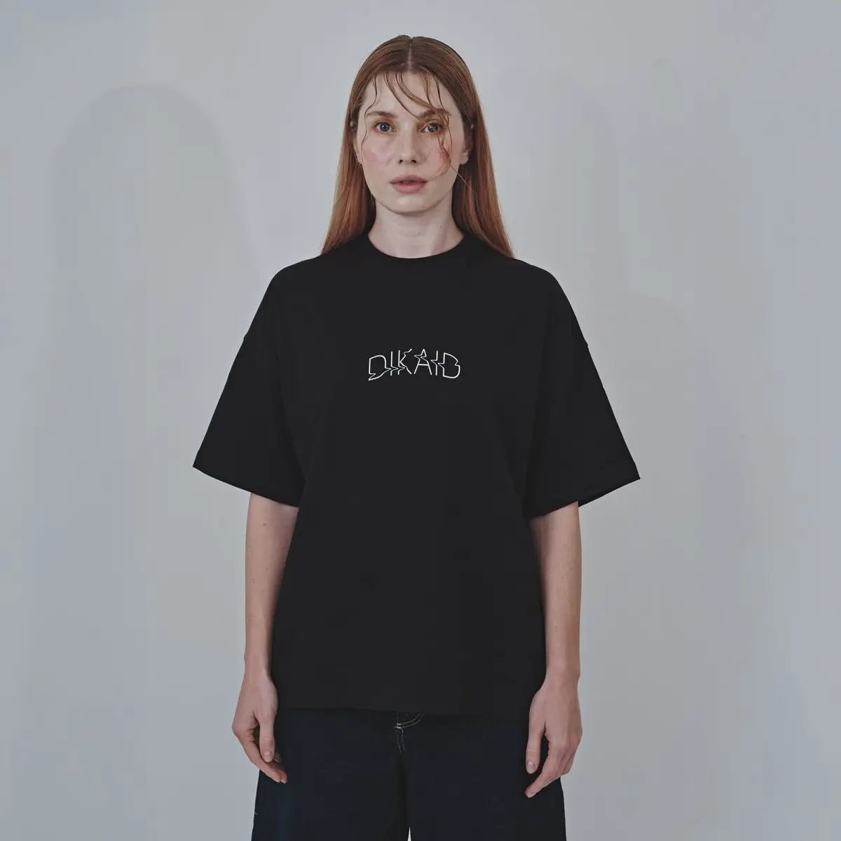 Siyah Oversize Tasarım Sokak Giyim Tişört | N - 01 TEE | Dikaid