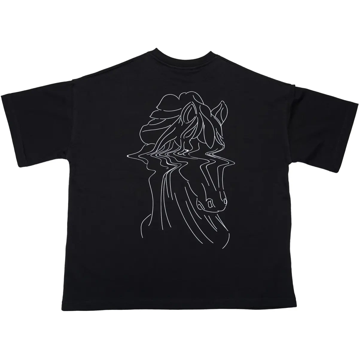 Siyah Oversize Tasarım Sokak Giyim Tişört | N - 01 TEE | Dikaid